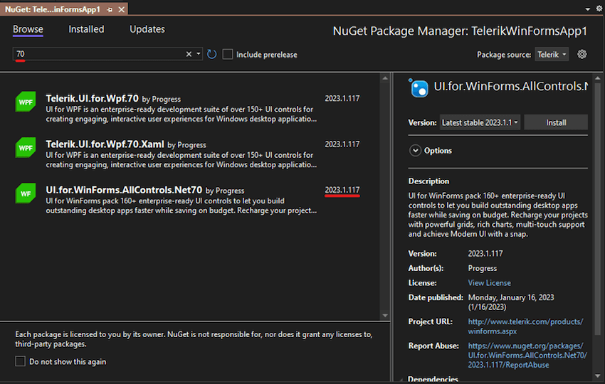 Search Text in PDF Files on OneDrive Using Telerik